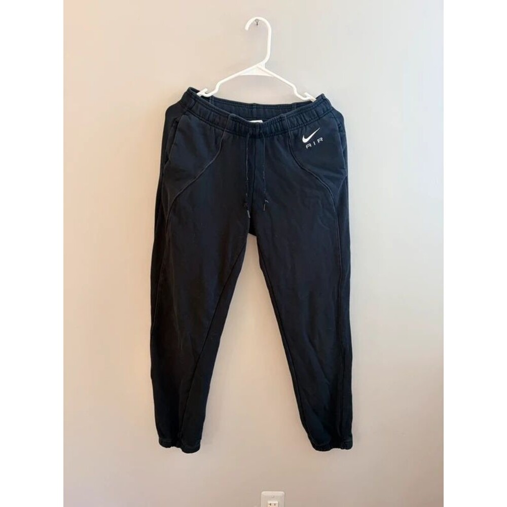 Nike Air Fleece Mid-Rise Joggers / Sweatpants, Black, gym, athleisure, fall